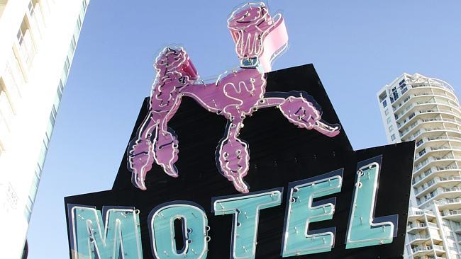  Pink Poodle motel sign in Surfers Paradise 