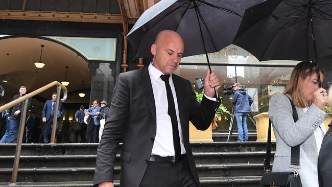 Former NSW Detective Gary Jubelin at the Downing Centre court in Sydney. Picture: AAP.