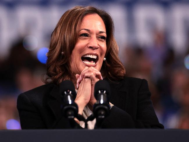 Democratic presidential nominee, U.S. Vice President Kamala Harris speaks at a campaign rally at the Greensboro Coliseum September 12, 2024, in North Carolina. Picture: AFP