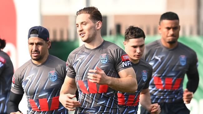 Cameron Murray training with the NSW team ahead of Game III. Credit: NRL Images.