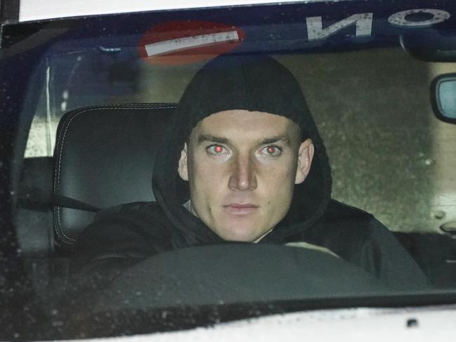 Dustin Martin of the Richmond Tigers Football Club arrives in his car to be tested for Coronavirus (COVID-19) at Marvel Stadium in Melbourne, Wednesday, May 13, 2020. All AFL players must be tested for COVID-19 before training in full squads can resume. (AAP Image/Scott Barbour) NO ARCHIVING