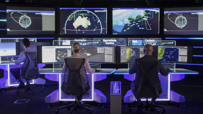 Lockheed Martin personnel in the company's Endeavour Centre in Canberra.