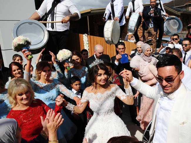 Auburn deputy mayor Salim Mehajer holds a lavish wedding in Lidcombe. Picture: Toby Zerna.