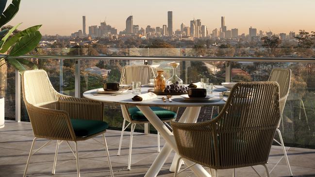 Sweeping views from The Green Tarragindi, just 8km from Brisbane CBD. Picture: Supplied