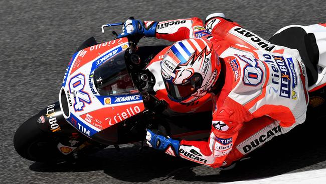 Andrea Dovizioso was fastest after conditions improved in the afternoon on Friday.