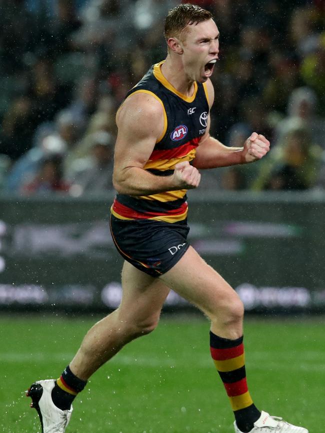 Tom Lynch has finally had his contract signed off by the Crows. Picture: AAP Image/Kelly Barnes