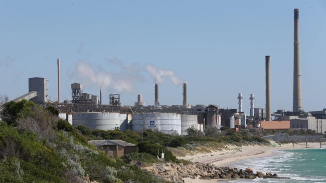 Alcoa’s Kwinana refinery south of Perth.