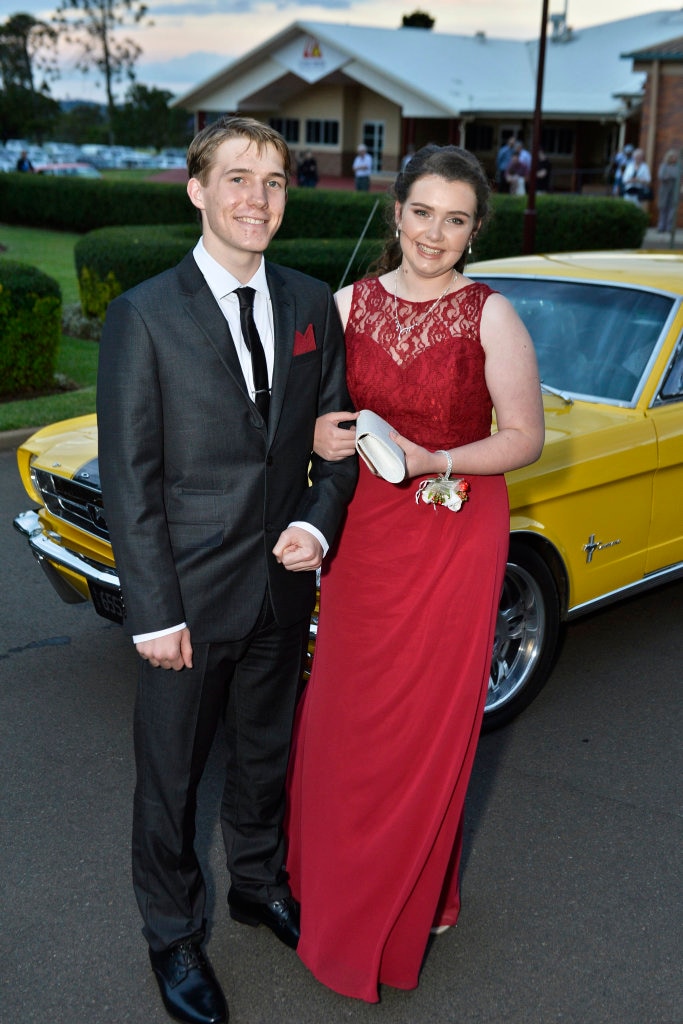 Kai Johnston and Courtney Brooker at Concordia formal at Redlands campus, Thursday, November 16, 2017. Picture: Kevin Farmer