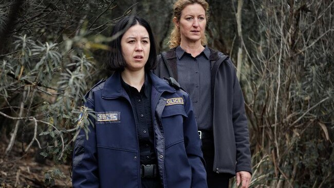 Nina Oyama and Kate Box in the murder mystery series Deadloch.