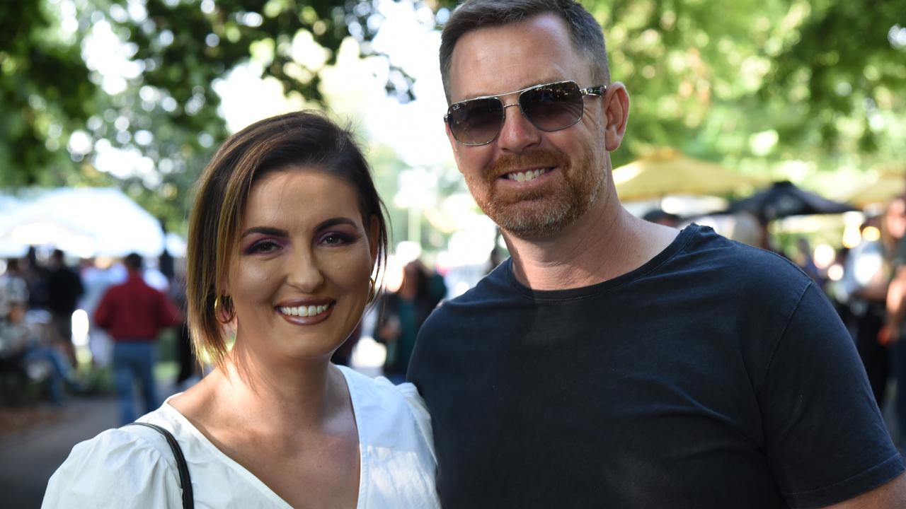 Karley and Luke McLean at City Park on Day 1 of Launceston's Festivale. Picture: Alex Treacy