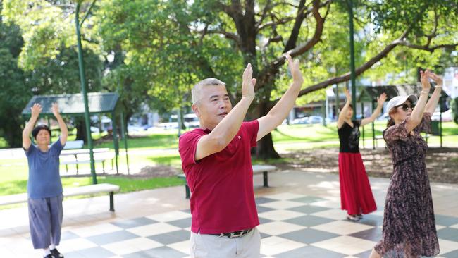 The practice can help flexibility and lower back pain. Picture: John Feder/The Australian.