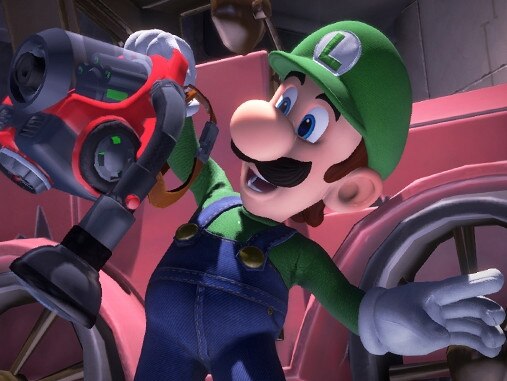 Luigi armed with his trusty ghost vacuum. Picture: Supplied