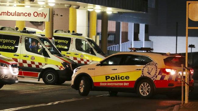 Crash Investigators arrive at Liverpool hospital to investigate how a fatal truck accident that claimed the lives of two volunteers happened. Picture: Steve Tyson