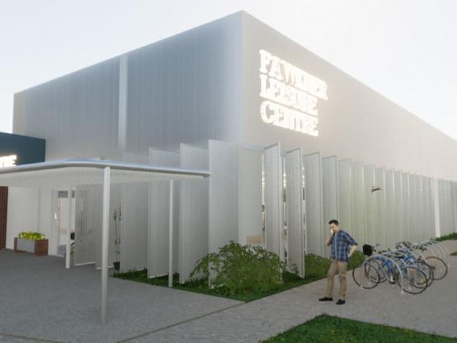 Renders of the Fawkner Leisure Centre re-development. Picture: Supplied