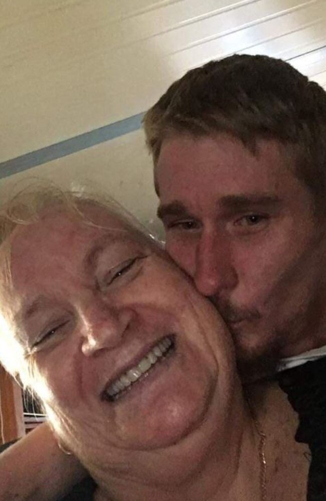 Marie Van Beers, 63, in happier times with her son Michael. Picture: supplied