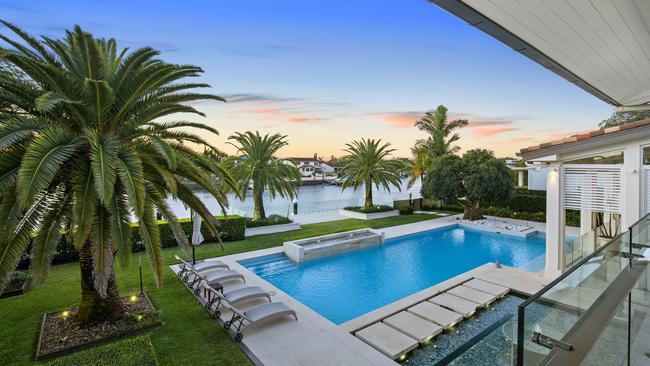 255 Monaco St, Broadbeach Waters, sold for $12,5m to a company associated with Australian Finance Group founding director Malcolm Watkins.