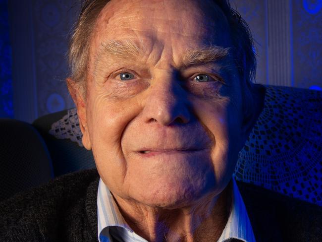 Roy Weir, 83, ex-police crash investigatorAt home with his Australia Police medal. Picture: Tony Gough