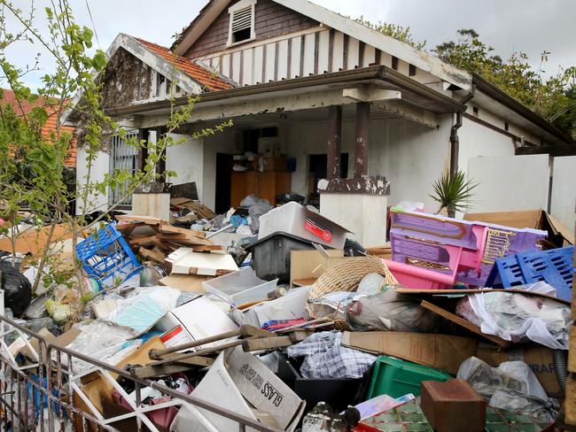 The home of Mary Elena, and Liana Bobolas was ready for another clean-out only months after the previous clean up. Picture: News Corp