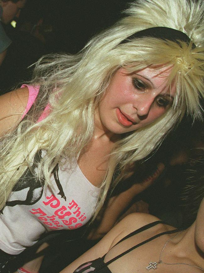 Helen Valelis at Surfers Paradise Beer Garden in 2003.