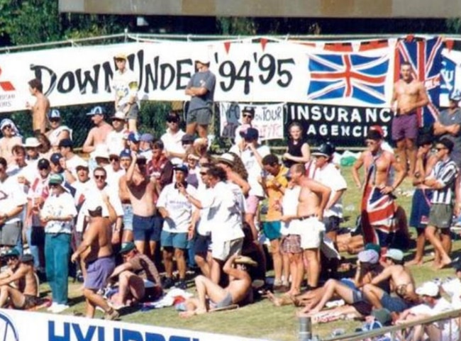 Where is all started, The Barmy Army during the 1994-95 Ashes tour.