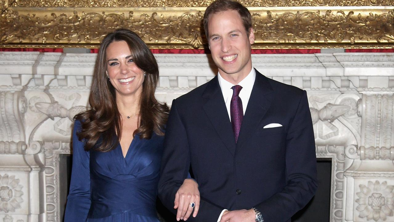 Prince William and Kate Middleton announced their engagement on November 16, 2010 after being together for eight years. Picture: Chris Jackson/Getty Images