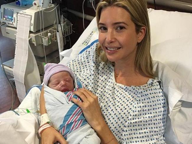 Ivanka introduced her newborn son Theodore on social media.