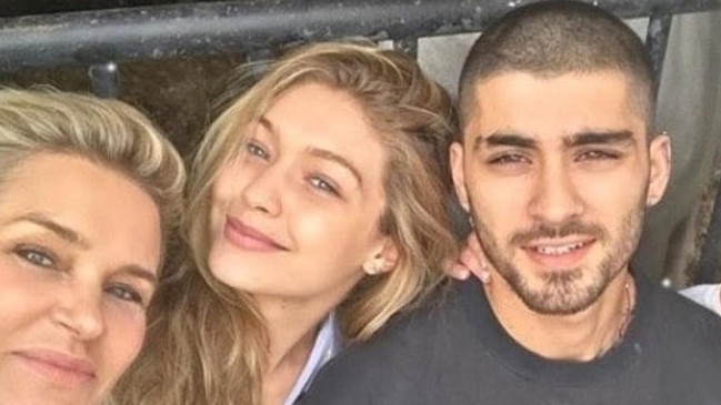 Yolanda Hadid with daughter, Gigi Hadid, and Zayn Malik.