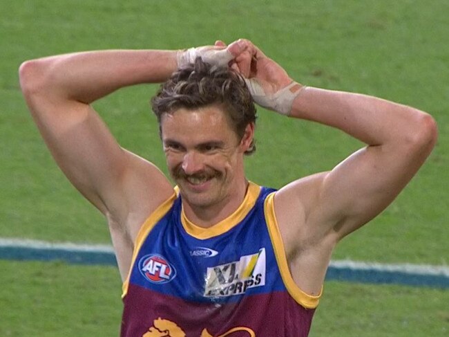 Daniher didn’t have his kicking boots on tonight.