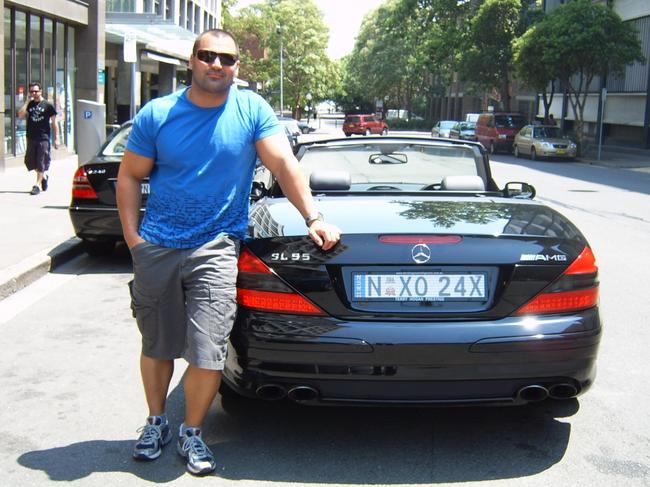 Hakan Ayik and his Mercedes Benz in Turkey. It is not clear if the two masterminds know each other. Picture: Supplied