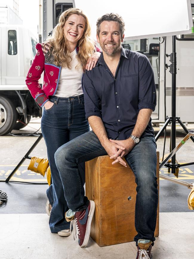 Patrick Brammall and Harriet Dyer. Picture: Darren Leigh Roberts