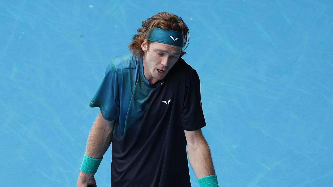 Rublev started hot but has faded. (Photo by Daniel Pockett/Getty Images)