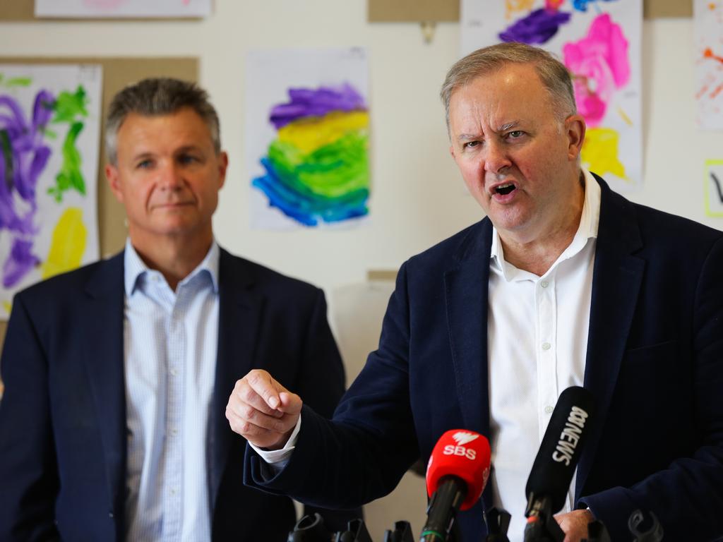 Matt Thistlethwaite and Prime Minister Anthony Albanese will work towards a referendum on Australia becoming a republic. Picture: NCA NewsWire / Gaye Gerard