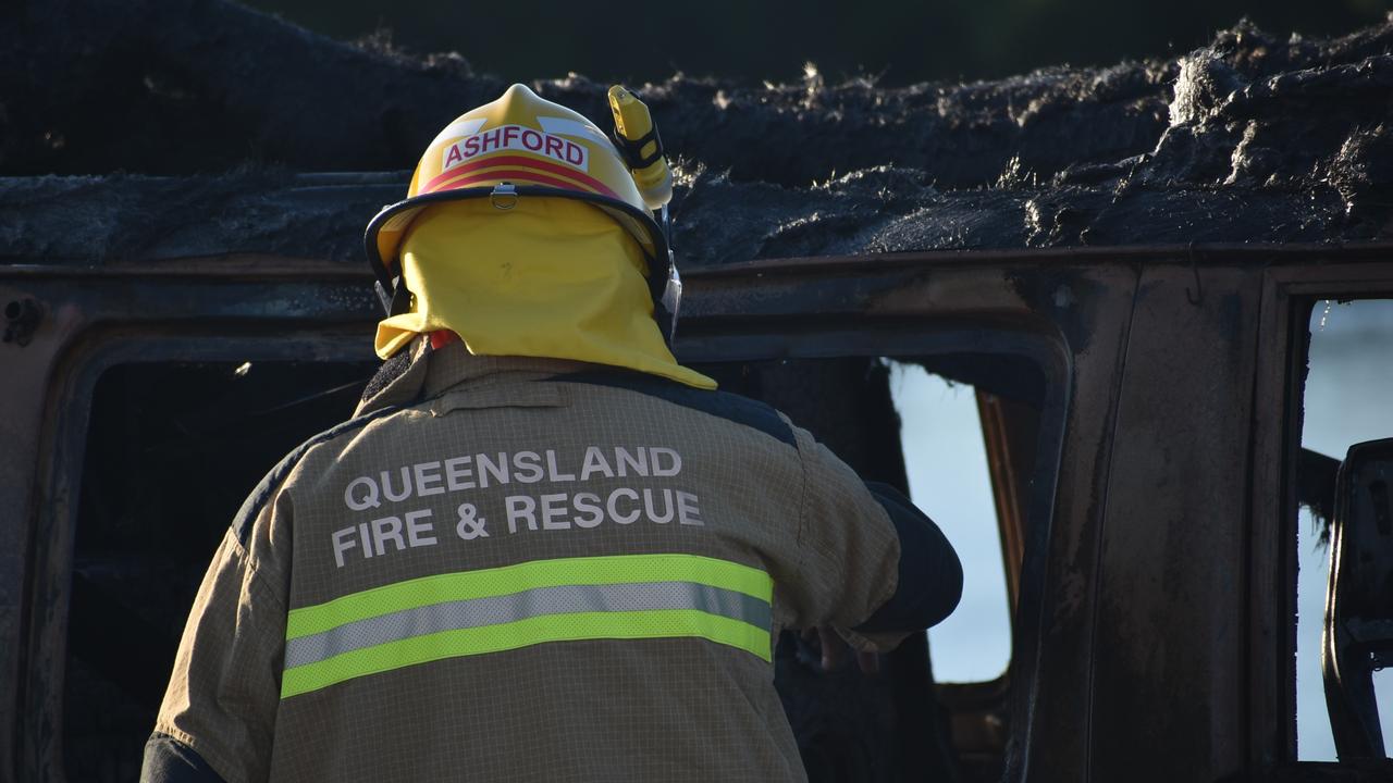 A house has been destroyed by fire in Biloela. Picture Lillian Watkins
