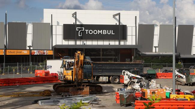 Toombul shopping centre after the floods. Picture: Liam Kidston