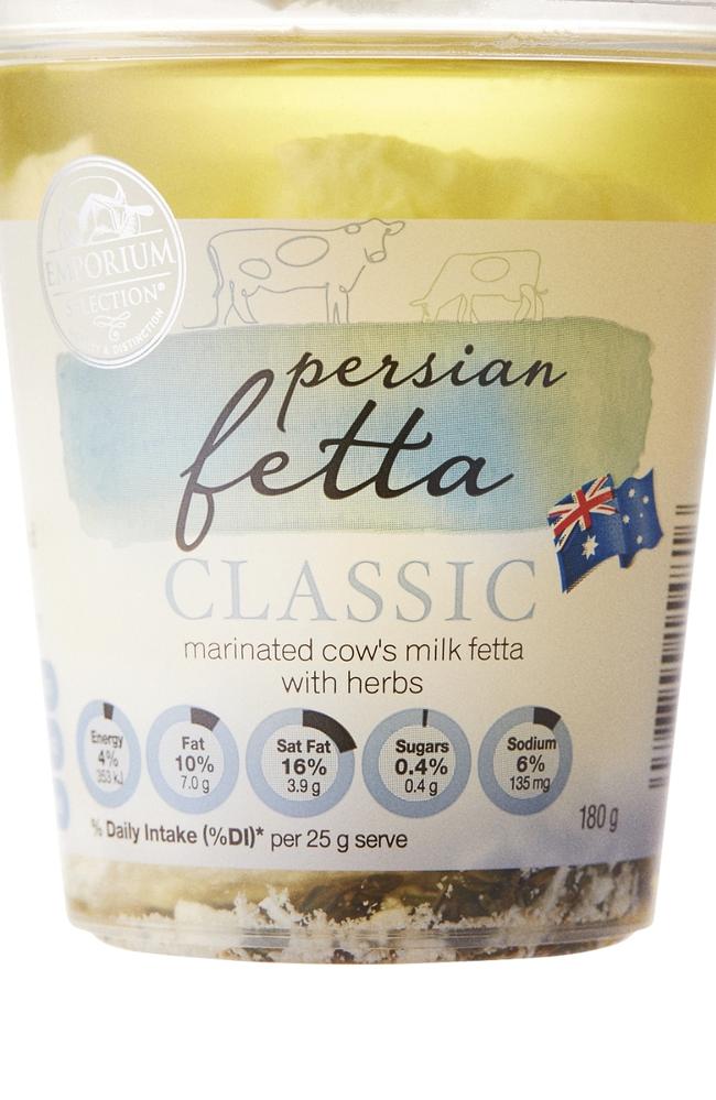 ALDI’s Emporium Selection Cheese Fetta Persian 180g won Best Fetta Style. Picture: Supplied