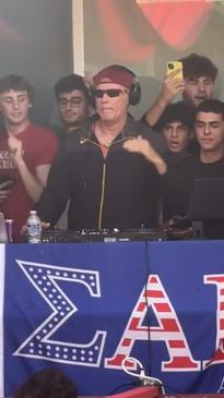 Will Ferrell on the decks at college party