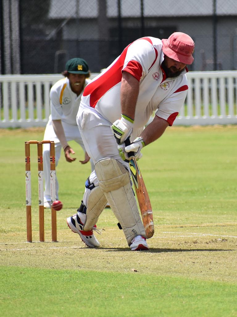 South Services batsman Tom Kroehnert against GDSC Easts/Westlawn Crown Hotel at Ellem Oval on Saturday, February 5, 2021.