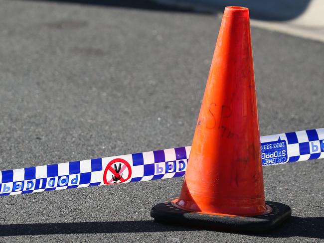 SYDNEY, AUSTRALIA - Newswire Photos - MAY 23 2023: A  general stock view of Police tape on a crime scene in Sydney NSW.  Picture : NCA Newswire / Gaye Gerard