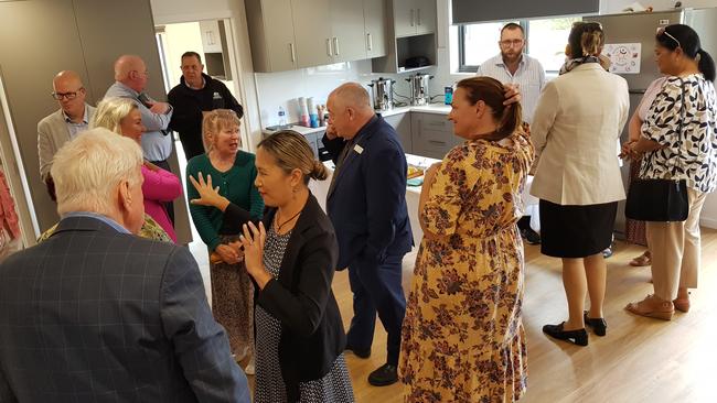 Grand opening attendees checking out the new crisis accommodation for older people that opened in Burnie. Picture: Supplied.