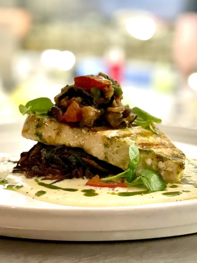 Swordfish steak at Silver Sands Beach Club. Picture: Supplied