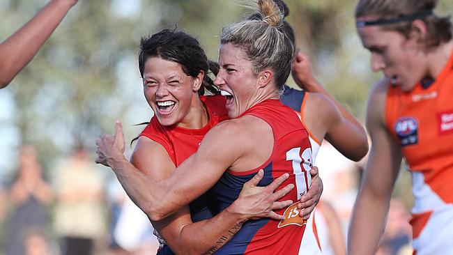 Richelle Cranston was the hero, kicking three goals including the matchwinner. Picture: Ian Currie