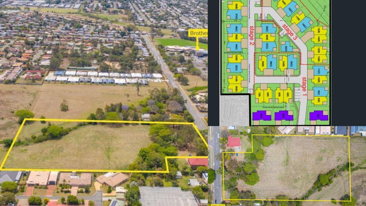 An approved housing development in Raceview did not sell during its Friday auction and has been listed for sale for $1,500,000.