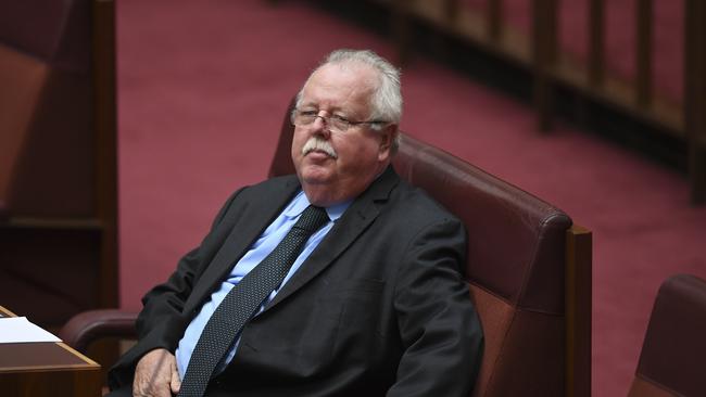 Coalition Senator Barry O'Sullivan during Senate Question Time late last year. Picture: Lukas Coch/AAP