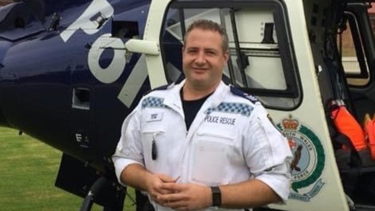 Sergeant Peter Stone drowned after saving his son from a rip on the NSW south coast on Sunday. Picture: Supplied NSW Police.