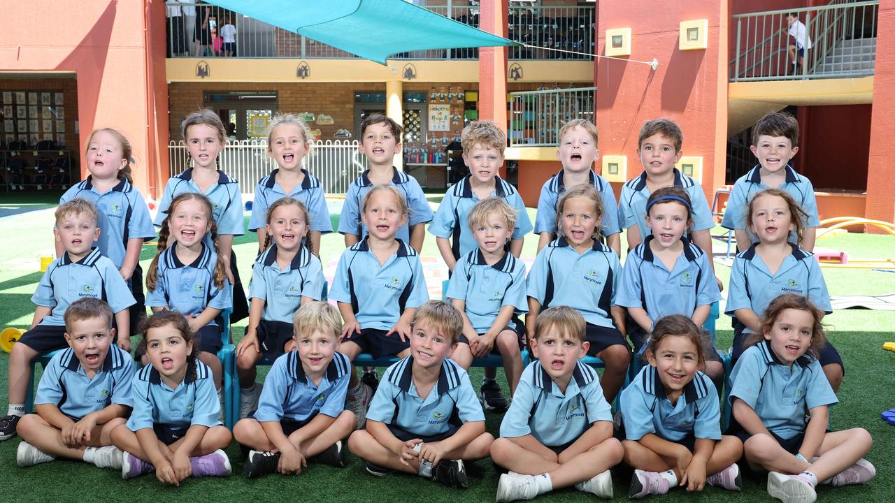 My First Year: Marymount Primary School Prep M. Back Row - Georgie, Cleo, Holly, Archer, Mason, Franklin, Hugo, Cav. Middle Row - Hawk, Lumie, Imogen, Alaska, Isaac, Lottie, Sienna, Charlotte. Front Row - Arlo, Winnie, Oliver, Ari, Presley, Laura, Ellie. Picture Glenn Hampson