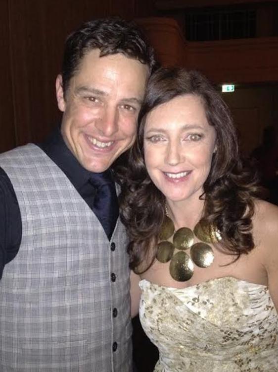 Actor Samuel Johnson with missing friend Karen Ristevski.