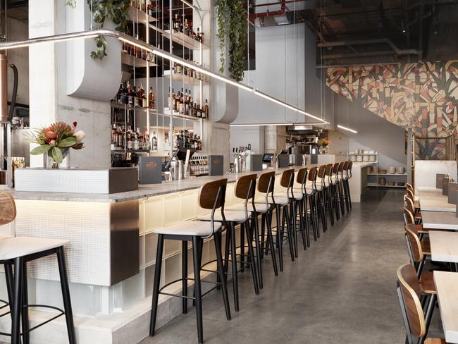 Brix Distillers, interiors and menu of a rum distillery in Surry Hills.