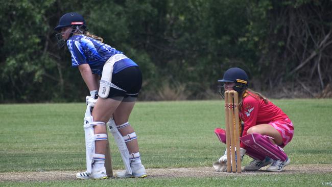 Women’s division, All Sorts versus Feeling Ducky, at Rockhampton Cricket’s Country Carnival on January 25, 2025.