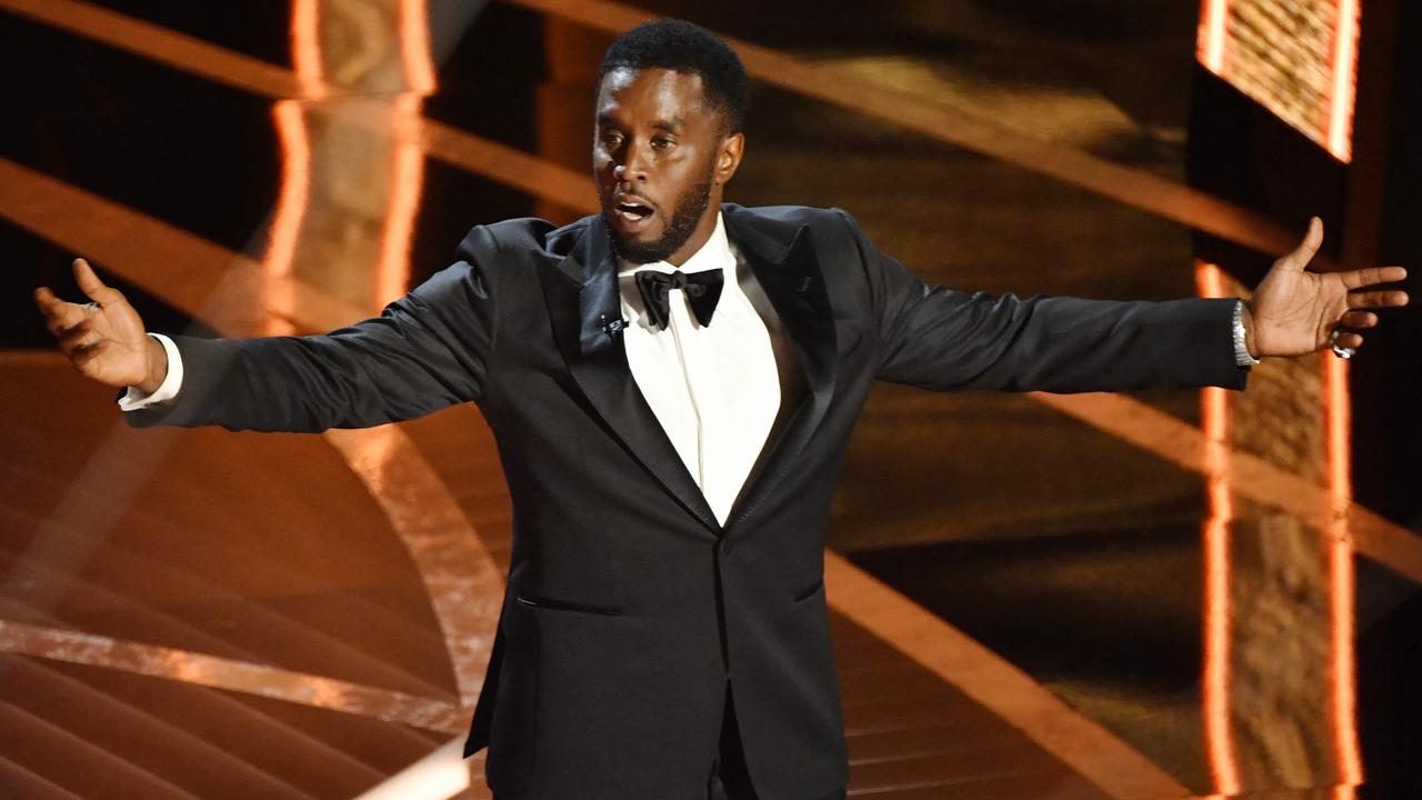 Sean “Diddy” Combs on stage at the Oscars in 2022, is now held in a Brooklyn jail. Picture: AFP