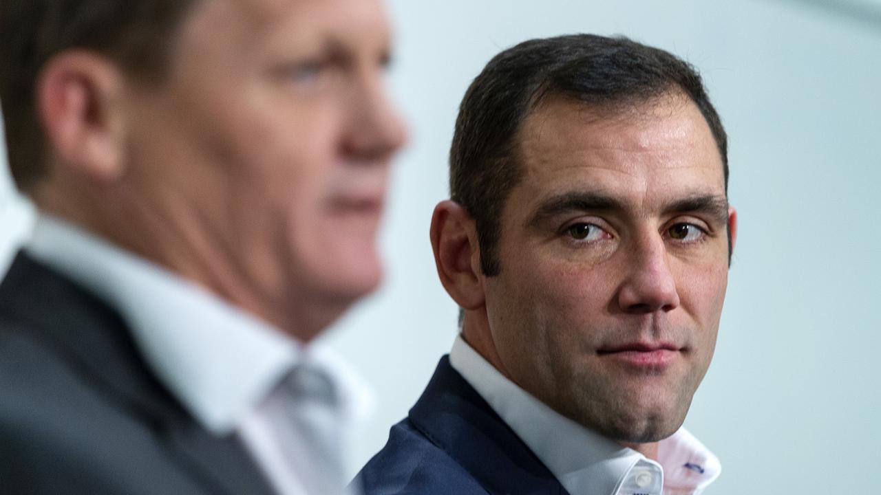 Cam Smith and Kevin Walters as Smith retired from State of Origin.